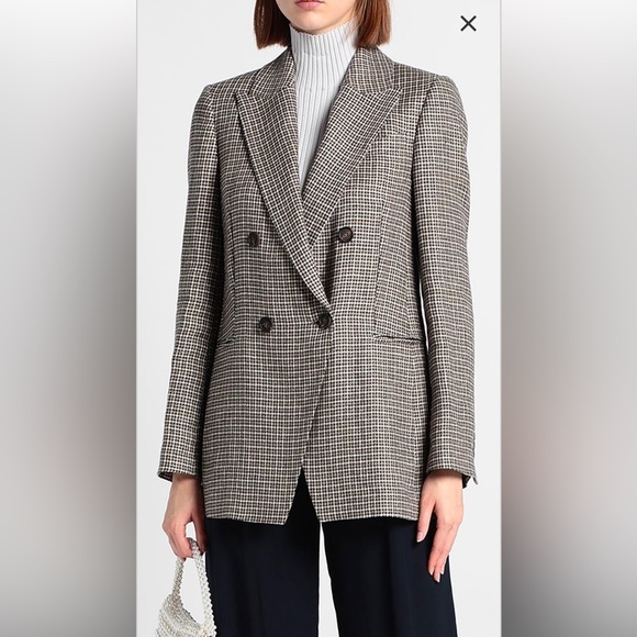 NWT Brunello Cucinelli Italy Women's Classic Blazer Monili Size 36 - Picture 3 of 13